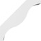 Ekena Millwork 3-in. W x 14-in. D x 14-in. H Funston Architectural Grade PVC Knee Brace BRCP03X14X14FST - alternate 3